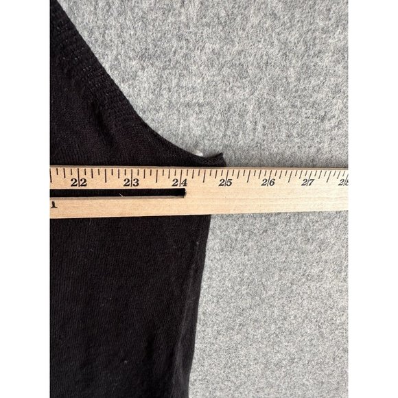 J. Jill 4X Tank Top Womens Black Cream Double Layer Sleeveless Linen Rayon Shirt - Picture 3 of 8